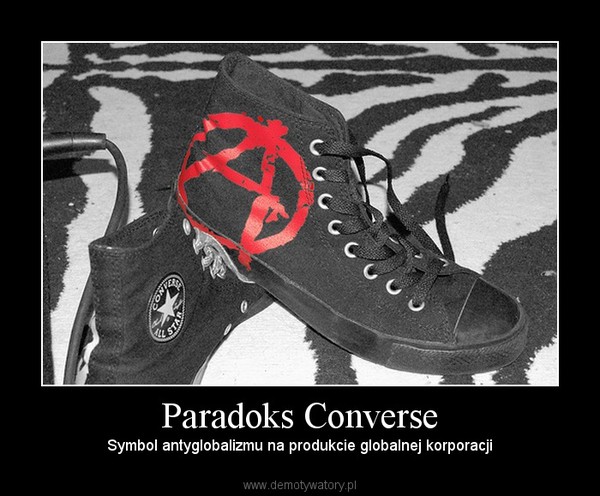 Paradoks Converse – Symbol antyglobalizmu na produkcie globalnej korporacji 