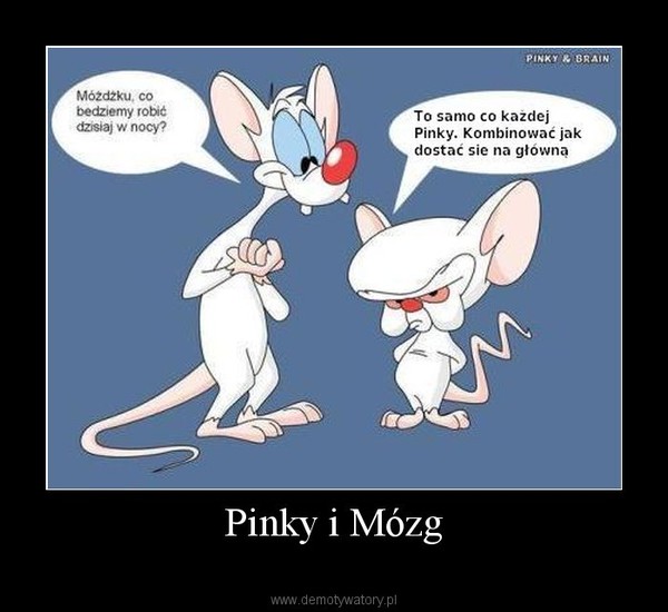 Pinky i Mózg – Demotywatory.pl