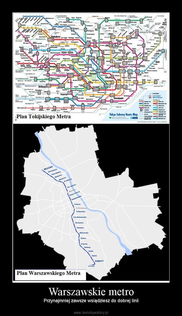 Warszawskie metro – Przynajmniej zawsze wsiądziesz do dobrej linii 