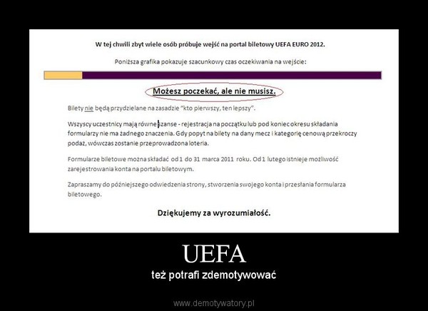 UEFA – też potrafi zdemotywować 
