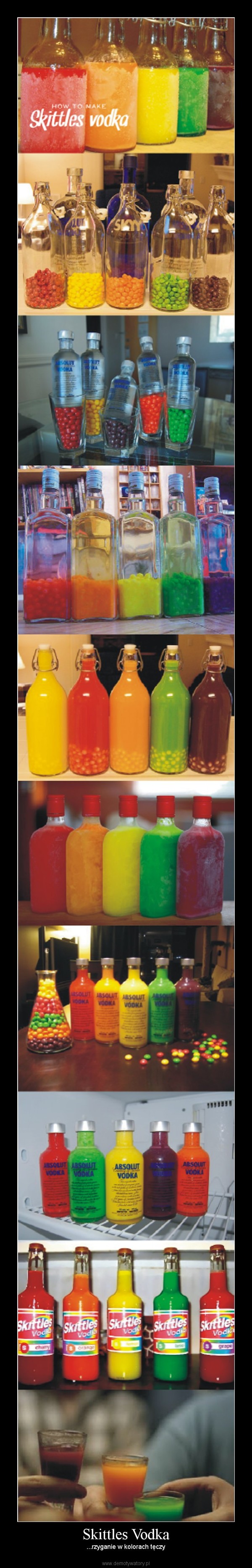 Skittles Vodka – ...rzyganie w kolorach tęczy 