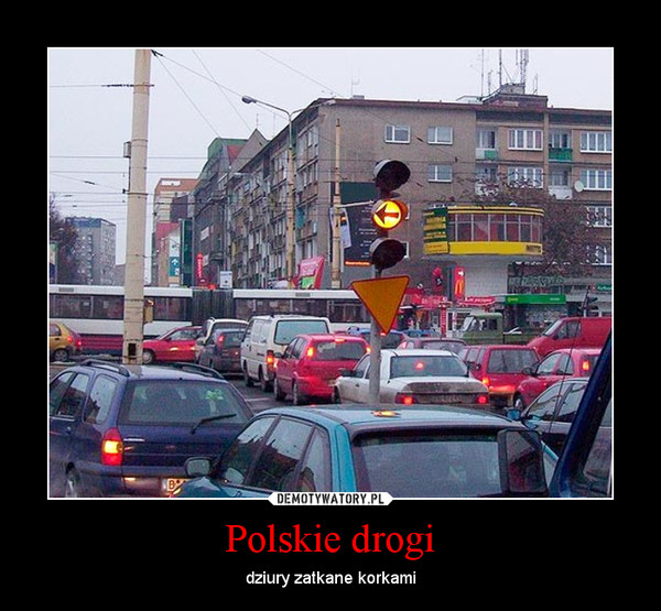 Polskie drogi – dziury zatkane korkami 