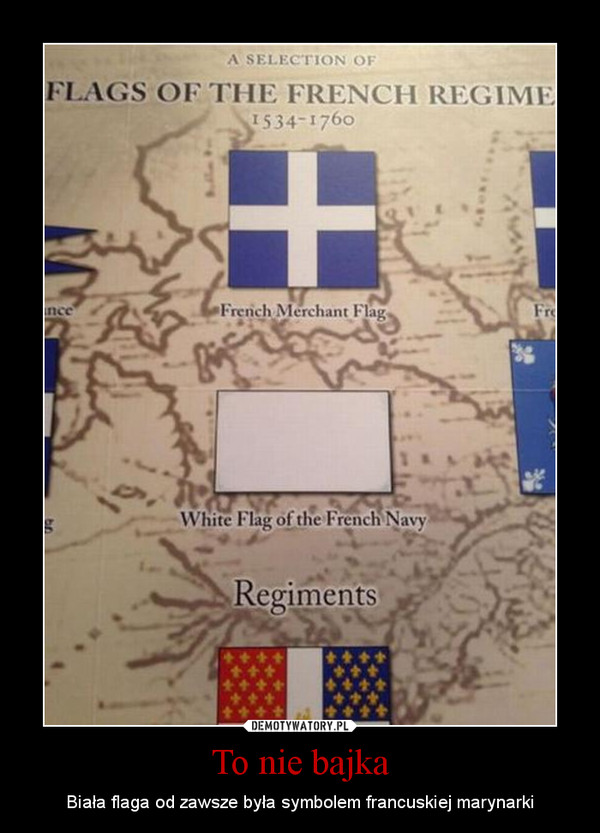 To nie bajka – Biała flaga od zawsze była symbolem francuskiej marynarki 