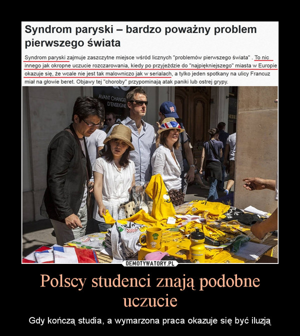 Polscy studenci znają podobne uczucie – Gdy kończą studia, a wymarzona praca okazuje się być iluzją 