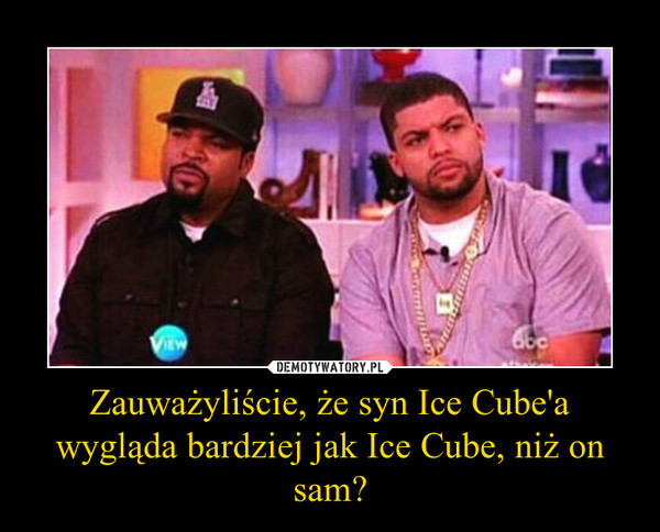 Zauważyliście, że syn Ice Cube'a wygląda bardziej jak Ice Cube, niż on sam?