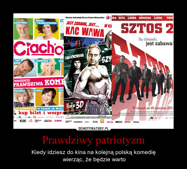 Prawdziwy patriotyzm – Kiedy idziesz do kina na kolejną polską komedię wierząc, że będzie warto 