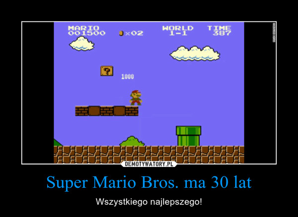 Super Mario Bros. ma 30 lat