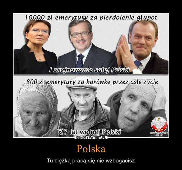 Polska – Tu ciężką pracą się nie wzbogacisz 