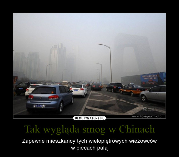 Tak wygląda smog w Chinach