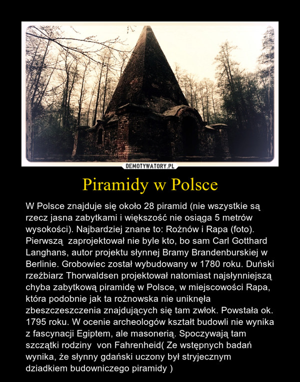 Piramidy w Polsce