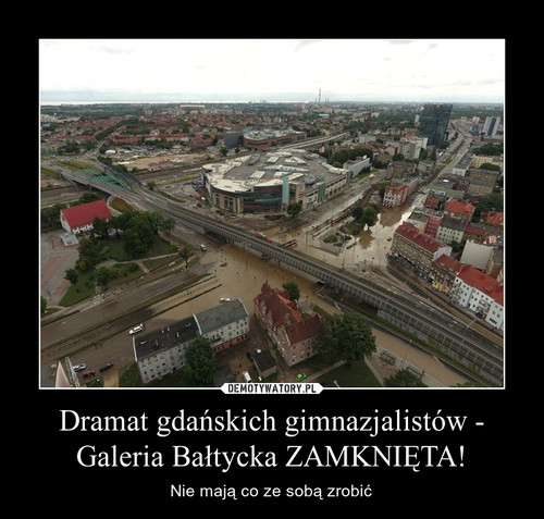 Dramat gdańskich gimnazjalistów - Galeria Bałtycka ZAMKNIĘTA!