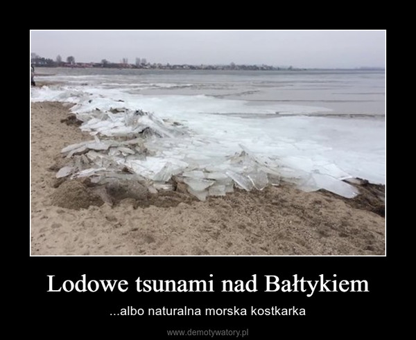 Lodowe tsunami nad Bałtykiem – ...albo naturalna morska kostkarka 