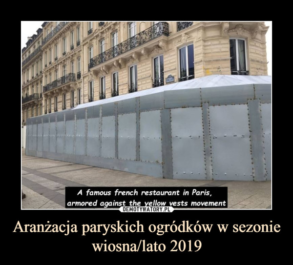 Aranżacja paryskich ogródków w sezonie wiosna/lato 2019