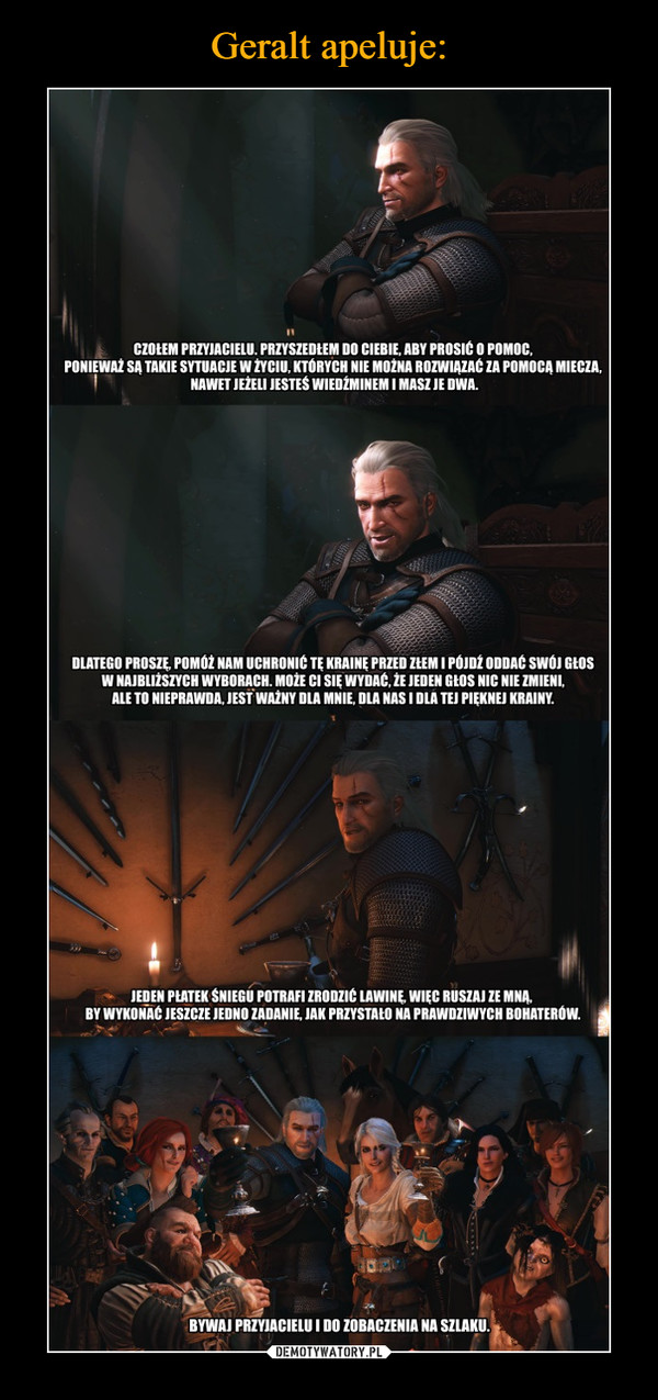 Geralt apeluje: