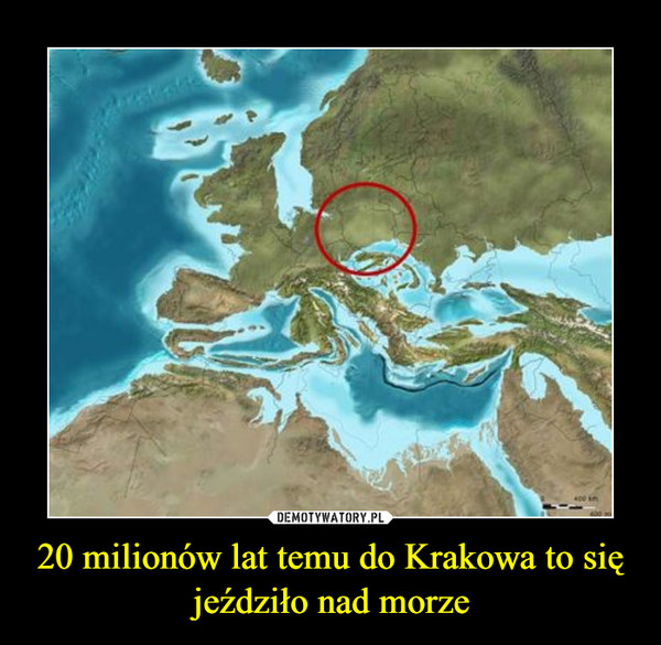 20 milionów lat temu do Krakowa to się jeździło nad morze –  