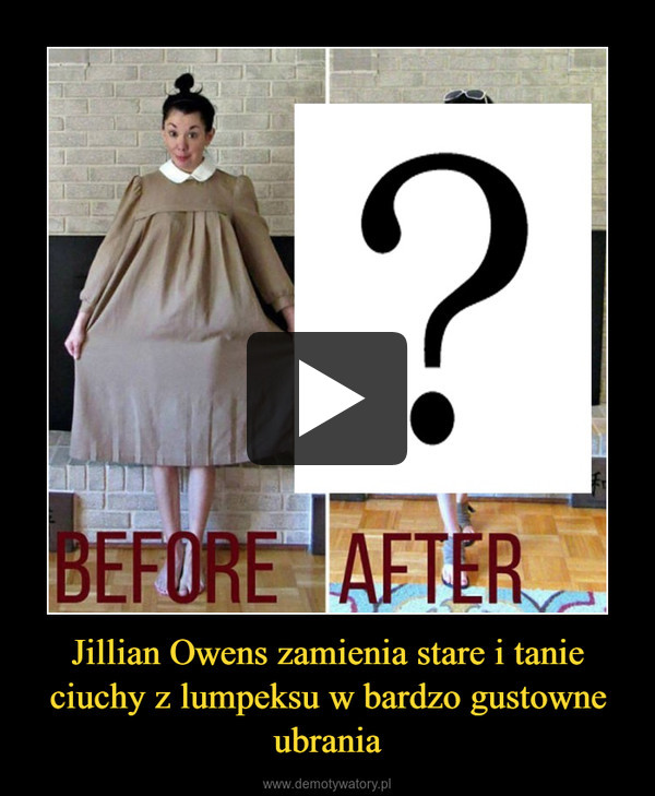 Jillian Owens zamienia stare i tanie ciuchy z lumpeksu w bardzo gustowne ubrania