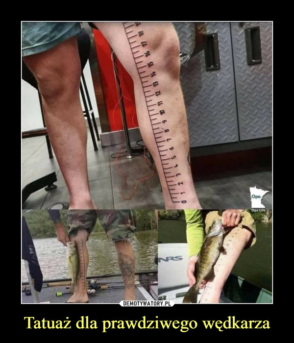 Tatuaż dla prawdziwego wędkarza –  