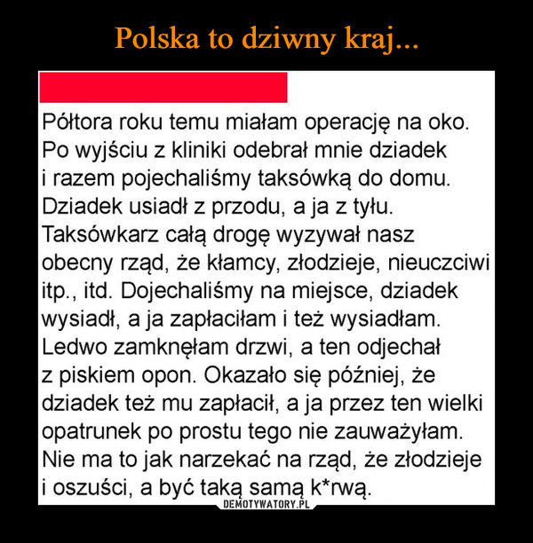 Polska to dziwny kraj...