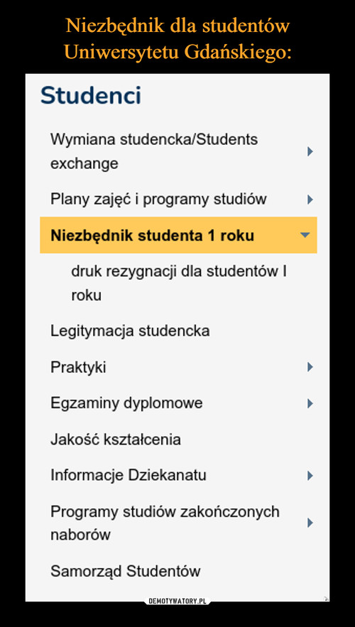 Niezbędnik dla studentów
Uniwersytetu Gdańskiego: