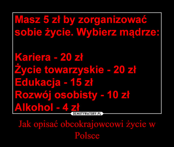 Jak opisać obcokrajowcowi życie w Polsce –  
