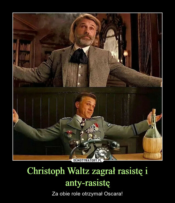 Christoph Waltz zagrał rasistę i anty-rasistę
