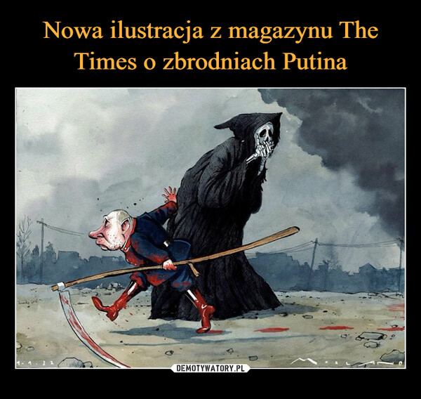 Nowa ilustracja z magazynu The Times o zbrodniach Putina
