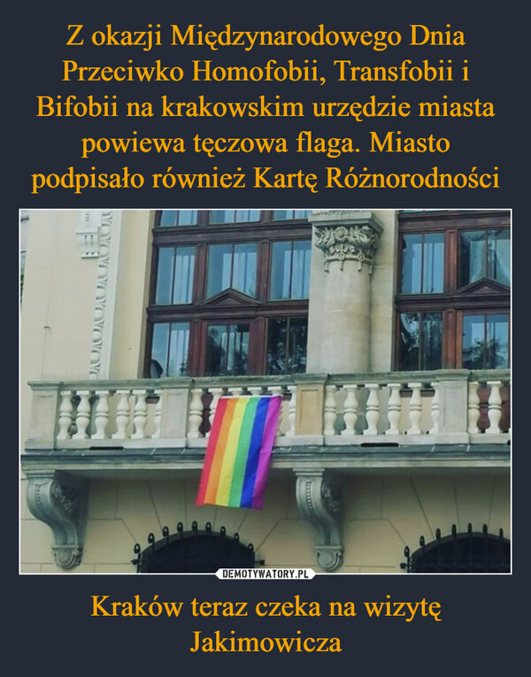 Kraków teraz czeka na wizytę Jakimowicza –  