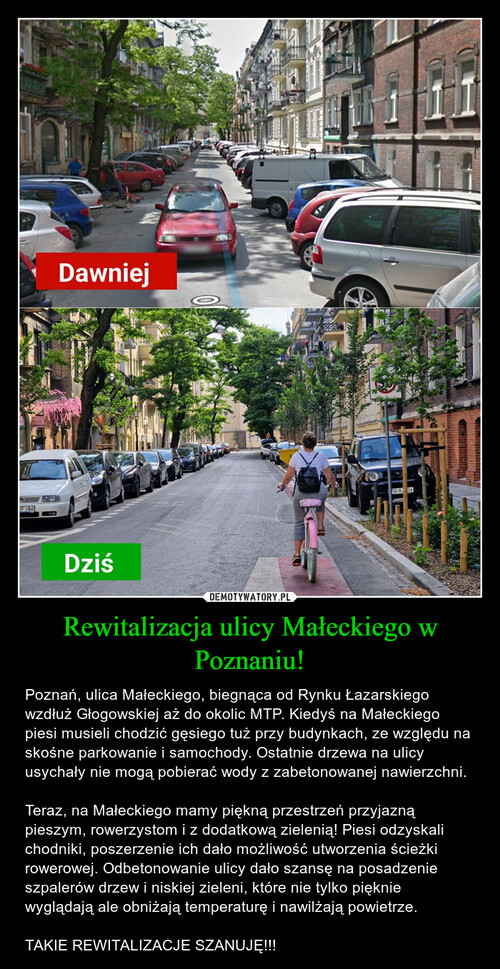 Rewitalizacja ulicy Małeckiego w Poznaniu!