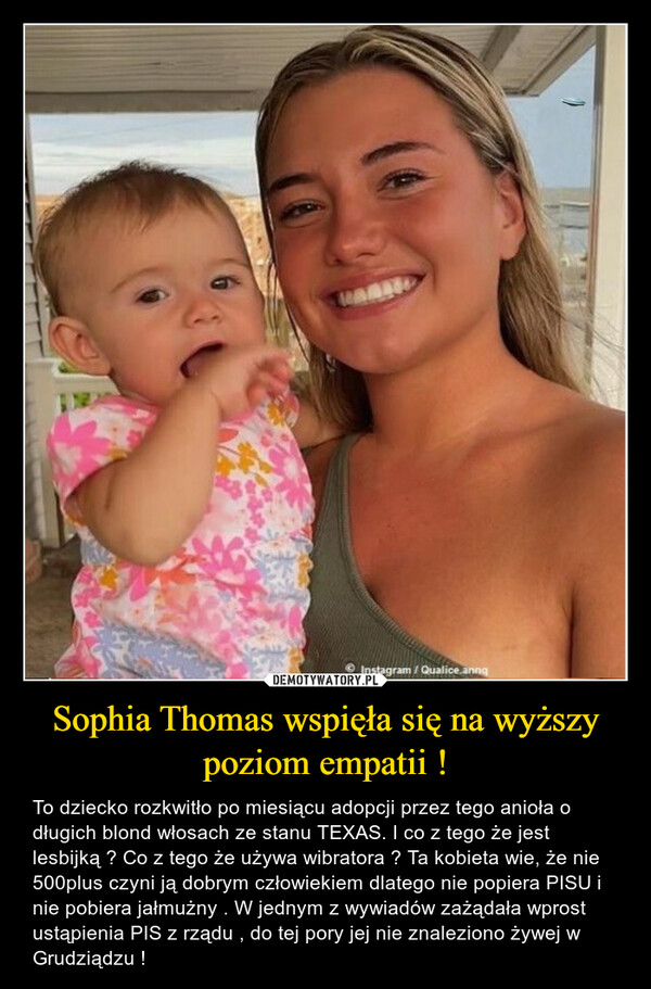 Sophia Thomas wspięła się na wyższy poziom empatii !