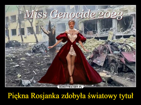 Piękna Rosjanka zdobyła światowy tytuł –  miss genocide