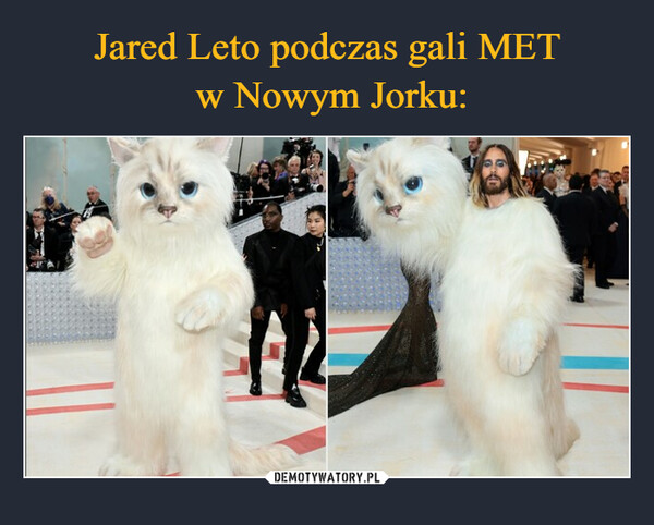 Jared Leto podczas gali MET
 w Nowym Jorku: