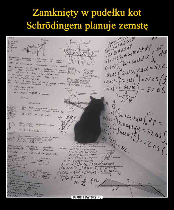 Zamknięty w pudełku kot Schrödingera planuje zemstę