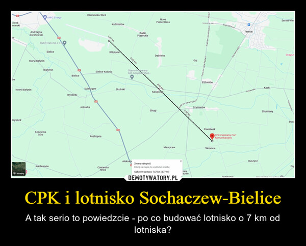 CPK i lotnisko Sochaczew-Bielice