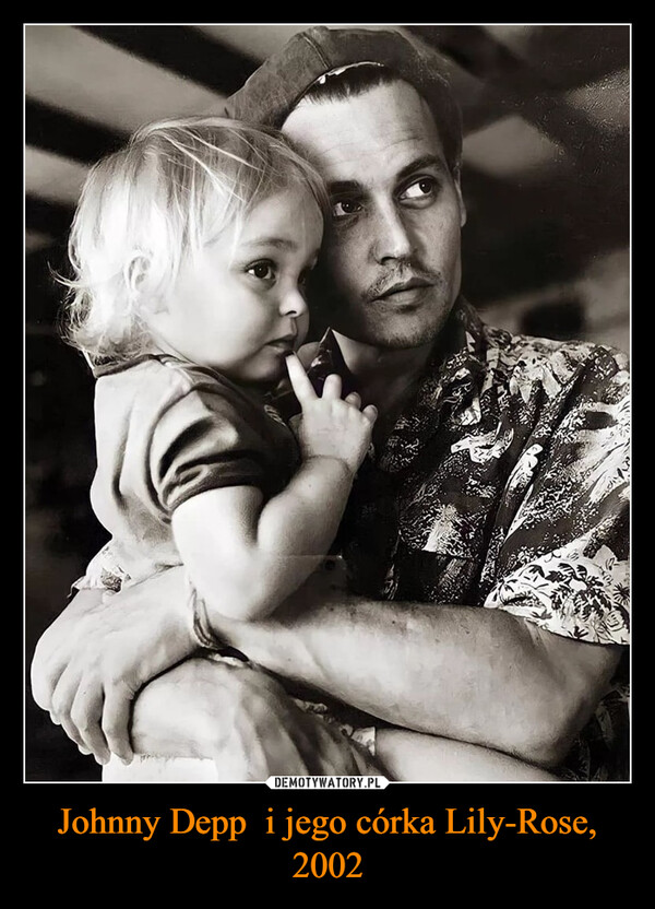 Johnny Depp  i jego córka Lily-Rose, 2002